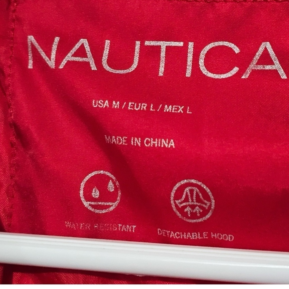 Nautica Women's Vibrant Red Puffer Jacket - Picture 4 of 4
